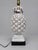 Ceramic Vintage Italian Mid Century White Glazed Pineapple Form Ceramic Table Lamp For Sale - Image 7 of 10