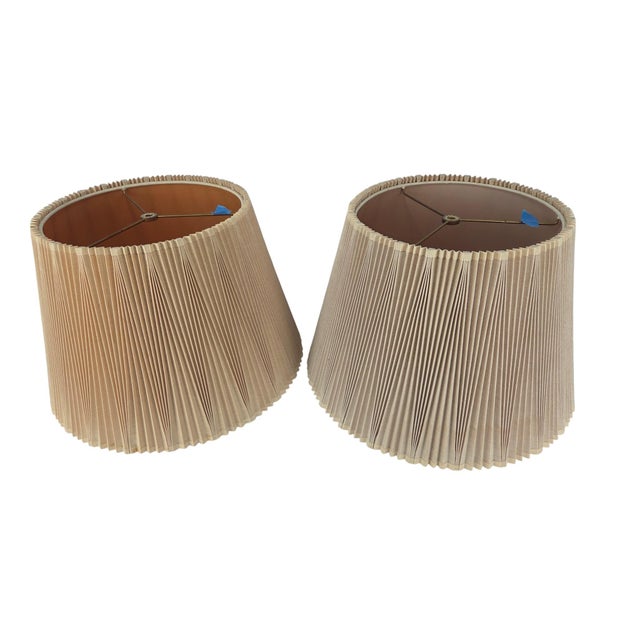 Stiffel Inverted Knife Pleated MCM Shades - A Pair For Sale - Image 14 of 18