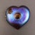 Glass Bruce Fruend Signed Iridescent Millefiori Heart Hand Blown Art Glass Paperweight For Sale - Image 7 of 8