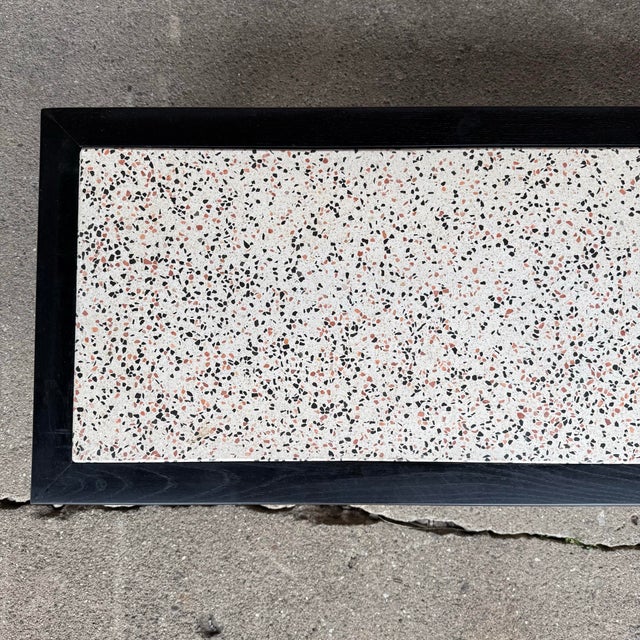 Wood Harvey Probber Black Lacquer and Terrazzo Coffee Table For Sale - Image 7 of 12