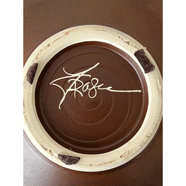 Late 20th Century Large Studio Pottery Bowl For Sale - Image 6 of 6