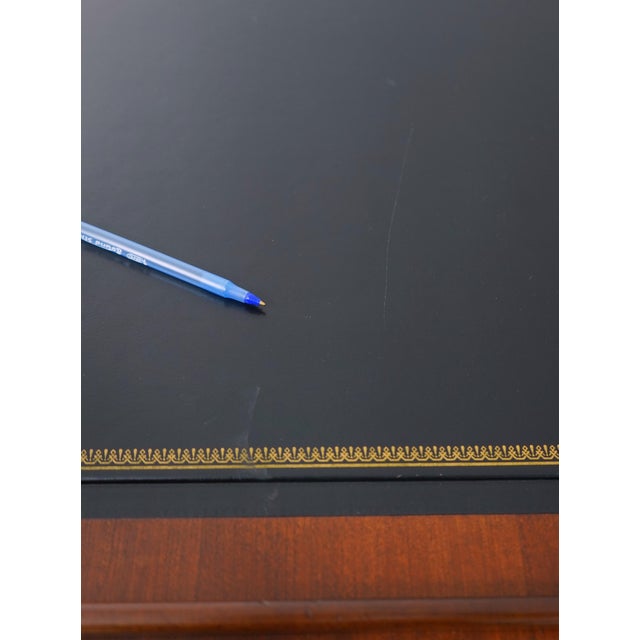 Jofco Mahogany Inlaid Bankers Architects Desk For Sale - Image 15 of 18