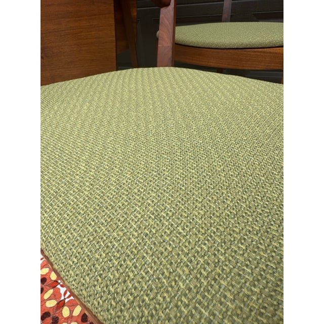 Wood 1960s Kipp Stewart for Drexel Declaration Restored 7-Piece Walnut Dining Set For Sale - Image 7 of 9