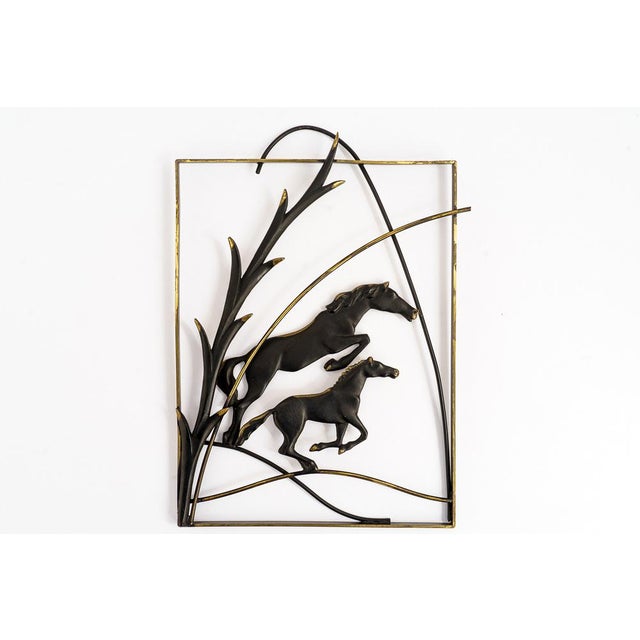 Wall Decoration "Horses" by Hertha Baller Vienna around 1950s. Original condition. I have official proof of authenticity...