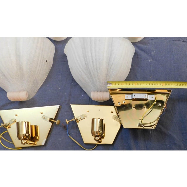 1960s Murano Shell Sconce With Pink Curl For Sale - Image 9 of 9