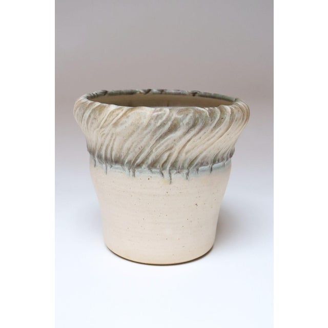 Vintage Ceramic Planter Vase in Pale Pink Matte Glaze by Deanna Nichols For Sale - Image 4 of 18