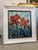 Framed Textured Red Poppy Painting on Canvas For Sale - Image 4 of 4