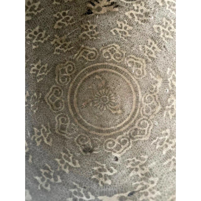 Asian Korean Ceramic Celadon Bowl with Slip Inlay Goryeo Dynasty For Sale - Image 3 of 13