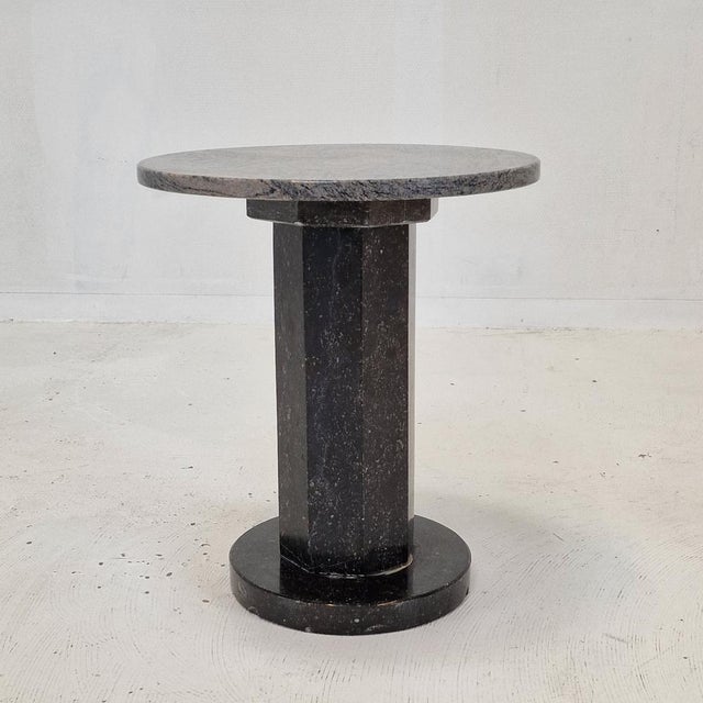 Italian Coffee or Side Table in Granite, 1980s For Sale - Image 6 of 14