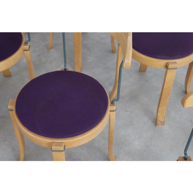 Metal Vintage Danish Dining Chairs, 1970s For Sale - Image 7 of 10