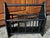 Vintage Mid 20th Century Primitive Americana Style Black Wood Magazine Rack For Sale In Orlando - Image 6 of 10