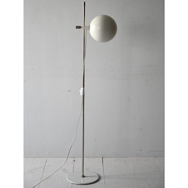 Silver Scandinavian Adjustable Floor Lamp, 1960s For Sale - Image 8 of 8