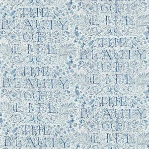 Morris & Co The Beauty of Life Fabric in Indigo