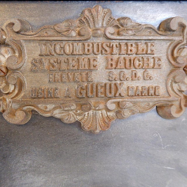 Vintage Safe in Brass and Steel, 1970s For Sale - Image 10 of 16