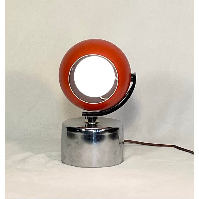 Mid-Century Modern Mid Century Modern Atomic Space Age Eyeball Desk Table Lamp, C. 60s 70s For Sale - Image 3 of 11
