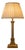 Louis XVI Neoclassical Gilded Brass Fluted Column Table Lamp with Laurel Wreath Relief, Europe, 1930s For Sale
