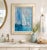 Original coastal oil painting on canvas by Matt Thomas, featuring a serene sailboat composition rendered in layered shades...