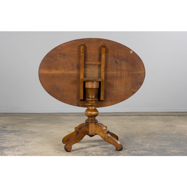 Antique French Louis Philippe Style Walnut Tilt-Top Gueridon Center Table For Sale - Image 17 of 17