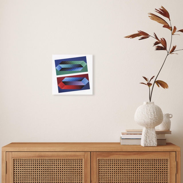 Vasarely Lithograph C. 1973 For Sale - Image 4 of 4