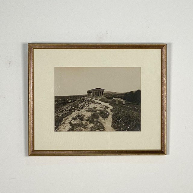 Late 19th Century View of Southern Italian Ancient Temple at Paestum, Italy For Sale - Image 5 of 5