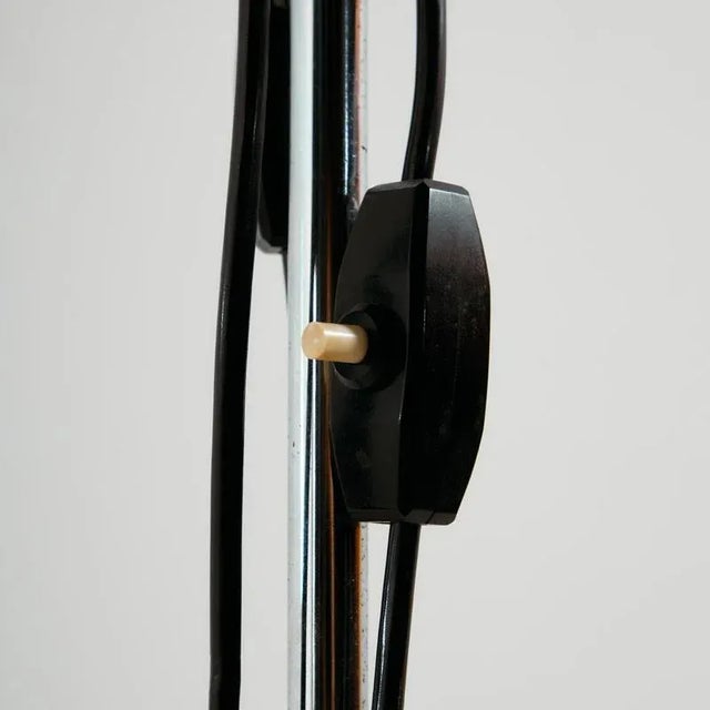 Black Floor Lamp in Chrome For Sale - Image 8 of 18