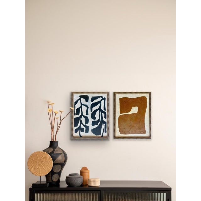 Contemporary abstract painting on canvas. Framed Includes certificate of authenticity R.K. Red believes there is nothing...