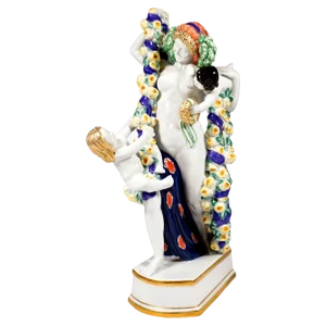 Large Art Nouveau Meissen Figure Flora with Cupids by Emmerich Oehler, 1913