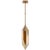 Kelly Wearstler for Visual Comfort Signature Ophelion Small Pendant in Antique-Burnished Brass with Alabaster For Sale