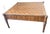 1990s French Neoclassical Style Parquet Top Square Game Coffee Table For Sale
