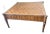 Vintage French Neoclassical Square Game Coffee Table With Parquet Checkerboard Top For Sale