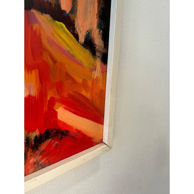 Jean Krillé, Landscape No. 97, Oil on Masonite, 1986 For Sale - Image 8 of 9