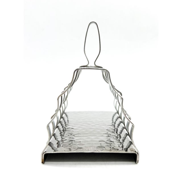 Metal Vintage English Olde Hall Stainless Steel 6-Slice Toast Rack – Mid-Century Modern / English Traditional For Sale - Image 7 of 14