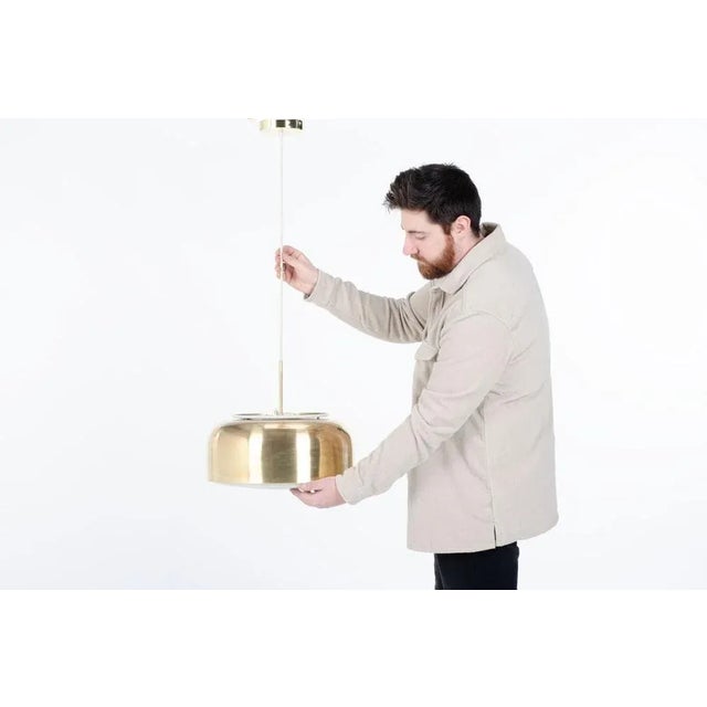 Metal Knubbling Pendant Light by Anders Pehrson for Atelje Lyktan, 1960 For Sale - Image 7 of 10