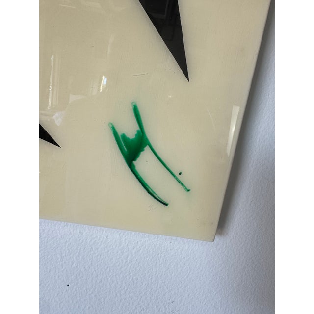 Two Pyramids — Contemporary Mixed Media Geometric Wall Art, Signed & Dated 2022 For Sale - Image 9 of 12