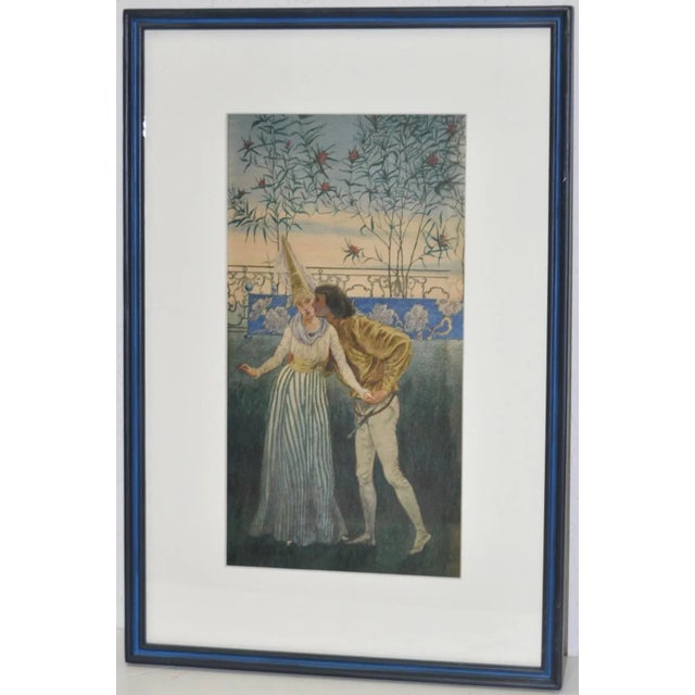 Romeo and Juliette Watercolor by Liam Watson C.1910 For Sale - Image 4 of 4
