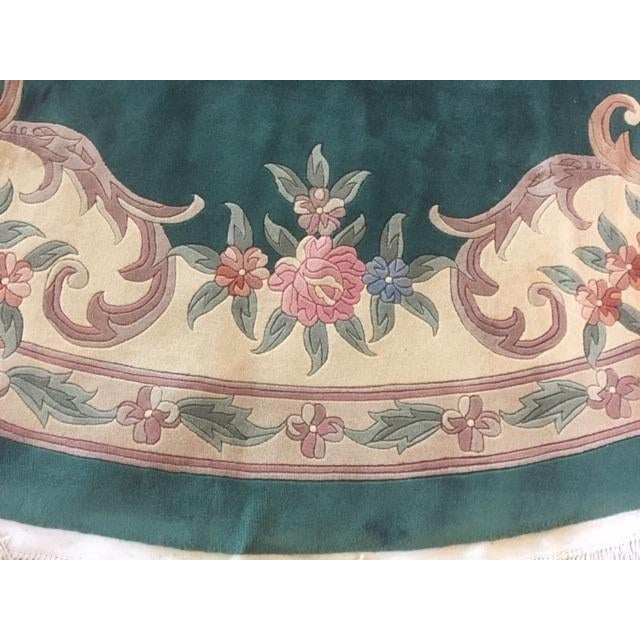 Textile 1970s Round Chinese Rug , 12' X 12' For Sale - Image 7 of 7