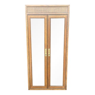 Late 20th Century 26" Finished 2 Door Vintage Hutch Top For Sale