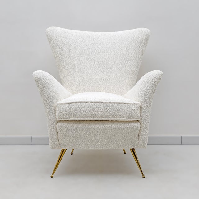 Art Dèco Italian Lounge Armchair attributed to Gio Ponti, 1950s For Sale - Image 4 of 10
