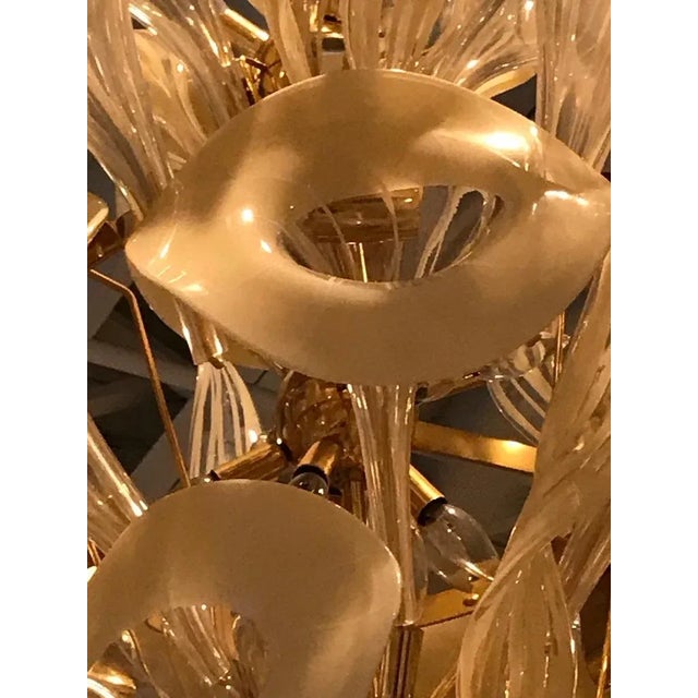 1960s Mid-Century Italian Murano Chandelier For Sale - Image 5 of 13