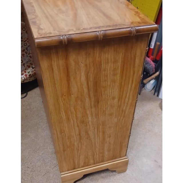 1970s 1970s Drexel Heritage Etcetera Faux Bamboo Cabinet For Sale - Image 5 of 10