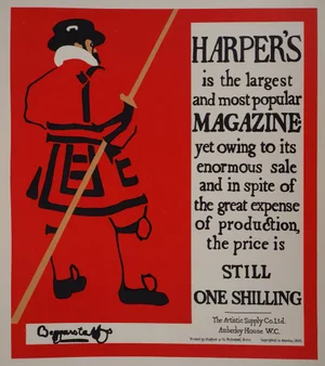 J. & W. Beggarstaff, Harper’s Magazine, 1895, Original Lithograph