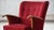 1940s Scandinavian Lounge Chair With Oak Armrest Conical Legs Red Wool, 1940's For Sale - Image 5 of 9
