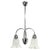 Vintage Pendant Light in Chrome and Floral Glass by Elektroinstala Děčín, 1950s For Sale - Image 14 of 14
