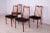 This set of four dining chairs was produced by G-Plan in the United Kingdom circa 1960. It was designed by Leslie Dandy....