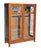 Arts & Crafts Antique Arts & Crafts Mission Oak Double Door China Cabinet With Leaded Panels For Sale - Image 3 of 7
