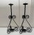 Mid-Century Modern Vintage Spanish Mid Century Modern Black Iron Candle Holders, a Pair For Sale - Image 3 of 12