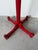 1980’s Italian Postmodern Memphis Style Red Stained Wood Floor Standing Hat & Coat Stand For Sale In Miami - Image 6 of 12