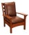 Stickley Mission Collection Oak And Leather Lounge Chair For Sale