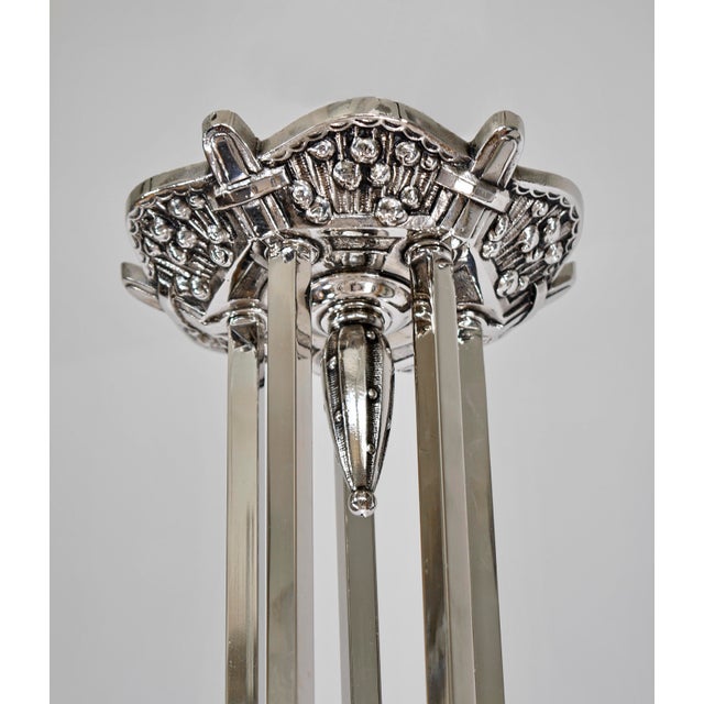French Art Deco Chandelier by Marius Sabino 1920s France For Sale - Image 10 of 13