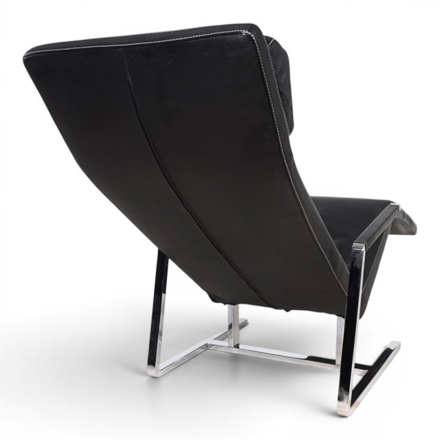 MaRe Leather Lounge Chair by Christophe Marchand for Team by Wellis, 2002 For Sale - Image 4 of 18